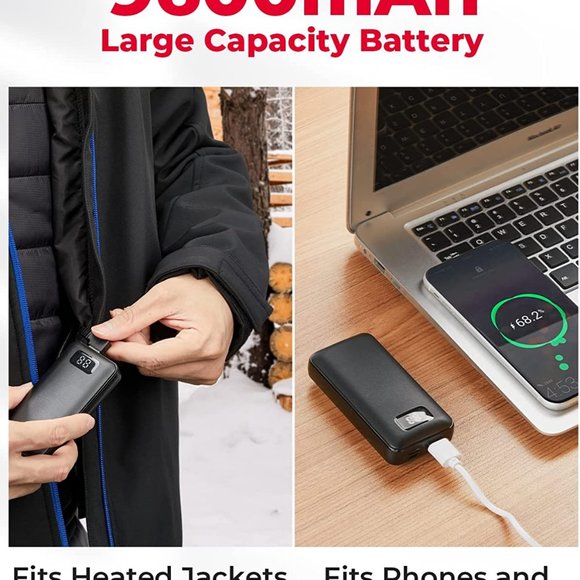 Men's Heated Jackets with Battery Pack - Picture 3 of 3